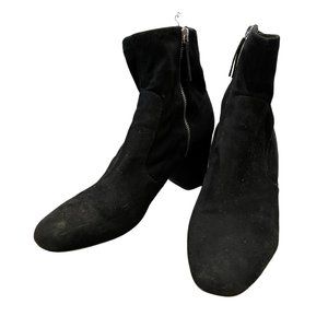 Zara Size 10 Faux Suede Chelsea Boot